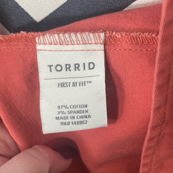 Torrid Orange Long Sleeve Button-Up Jacket Plus Size 2X - Picture 6 of 10